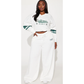 California Athletic Wide Leg Pant & Crop Top Set