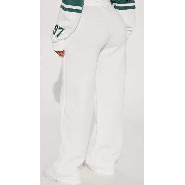 California Athletic Wide Leg Pant & Crop Top Set