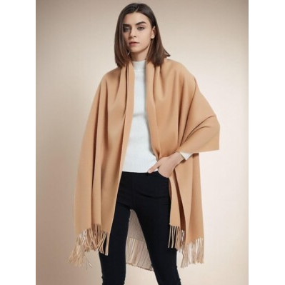 Soft Pashmina Long Winter Warm Thick Scarves With Tassel Shawl Wrap