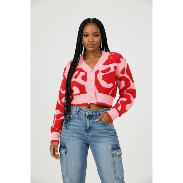 Long Sleeve Bright Color Cropped Knitted Cardigan – YELLOW SUB TRADING