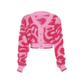 Long Sleeve Bright Color Cropped Knitted Cardigan