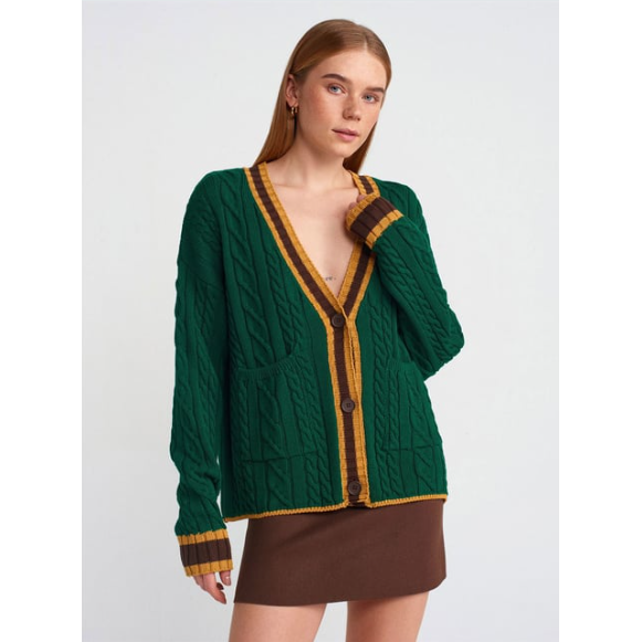 Wool Blend Fuzzy Knit Cardigan