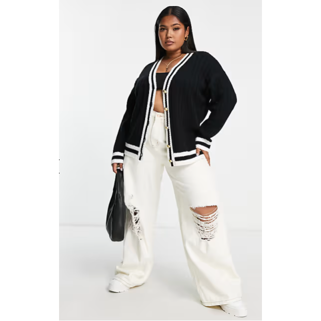 Wool Blend Fuzzy Knit Cardigan