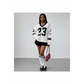 Numerical Pattern Long Sleeve Knitted Jersey