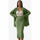 Fashion Cardigan High Waisted Pencil Skirt Knit Sweater Set