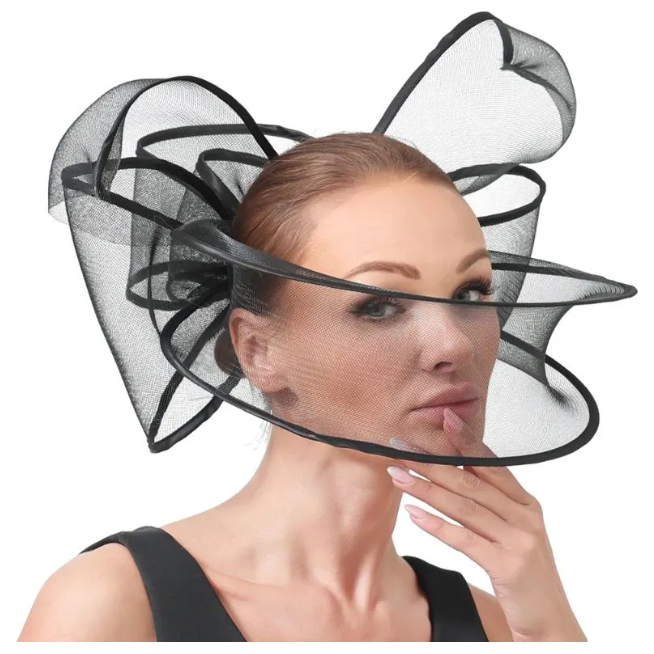 Luxury Round Fascinator Special event Pillbox Hat