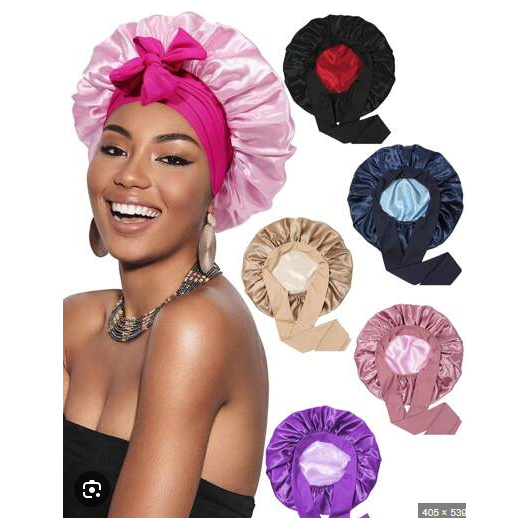 Dual-Layer Wide-Brimmed Satin Ribbon Bowknot