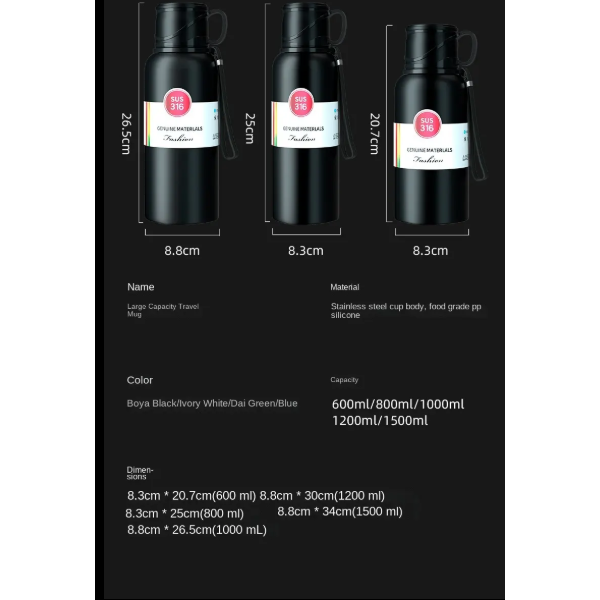 Double Wall Insulated Stainless Steel Vacuum Flasks & Thermoses