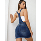 Dungaree Denim Overall Mini Dress