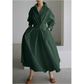 Long Sleeve Spring Elegant Lapel Neck Sundress