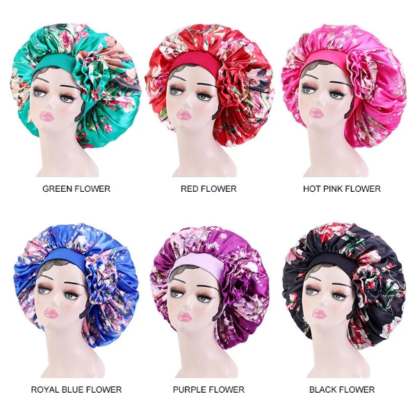 Women's Satin Silk Hair Bonnet Jumbo Size for Sleeping