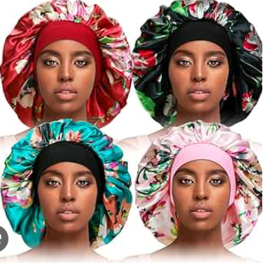 Women's Satin Silk Hair Bonnet Jumbo Size for Sleeping