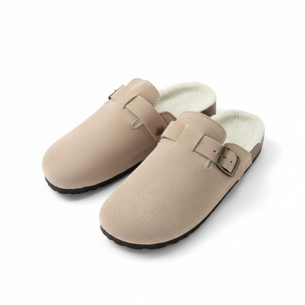 Birkenstock Boston Fur Clog Footbed Sandals