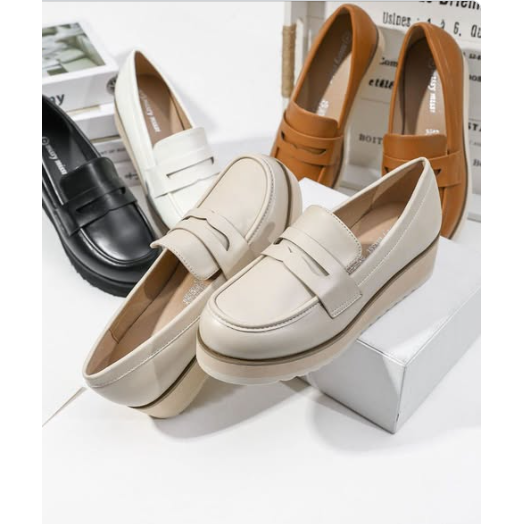 Chunky Casual Fashion Loafer Shoes.