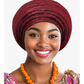 Auto Gele African Head Wraps Church Turban for Women