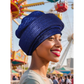 Auto Gele African Head Wraps Church Turban for Women