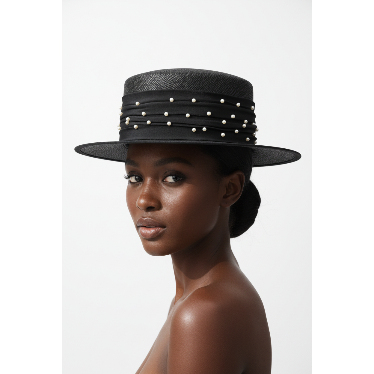 Straw Hat Bow Retro Elegant Fresh Hepburn Ladies Sun Hat