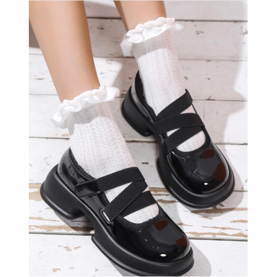 Strong Elastic Band Flatform Shoes