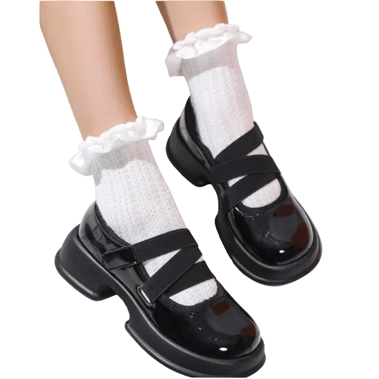 Strong Elastic Band Flatform Shoes