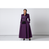 Plus size prom dress coat style - colour options including khaki, purple and red