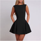 A-Line Waist Sleeveless Elegant Balloon Mini Dress