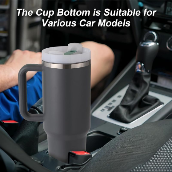 Stainless Steel Insulated Travel Mug - Tumbler with Straw & Handle - 1.2L