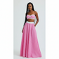 Spaghetti Strap Pajama Bra Top & Long Skirt 2 Piece Set