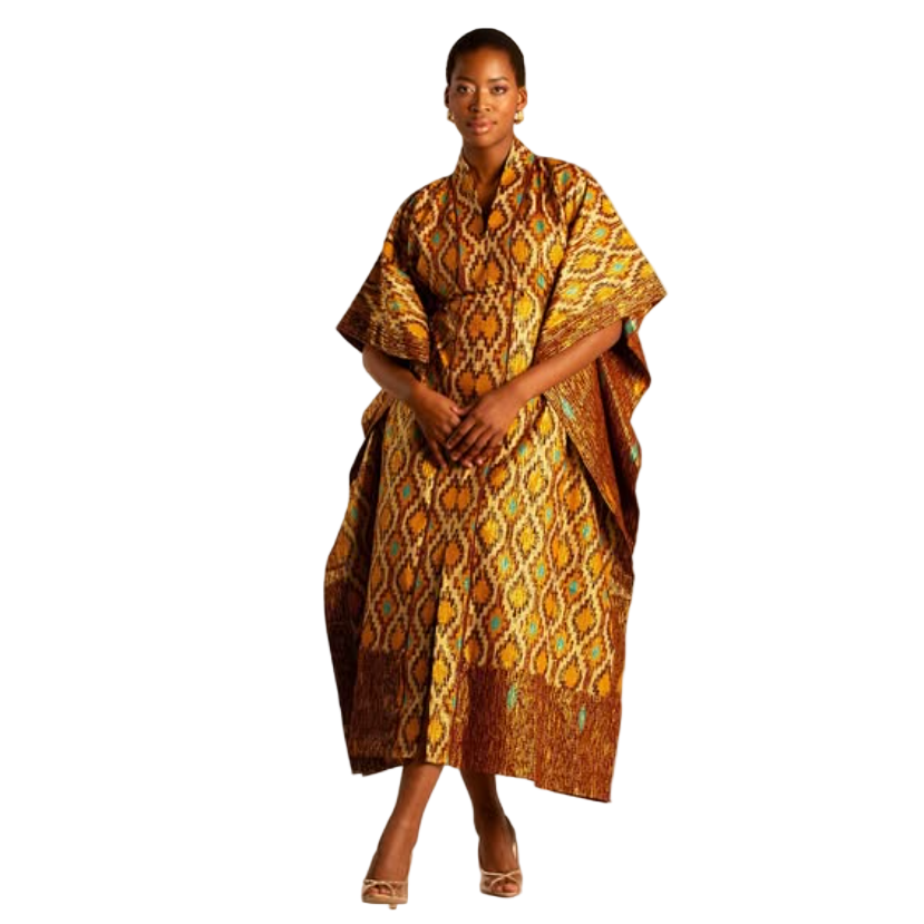 Kaftan African Soft Cotton Print Loose Dress