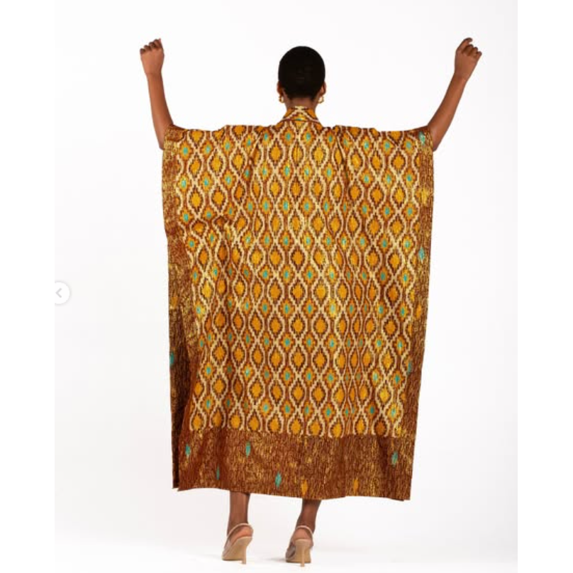 Kaftan African Soft Cotton Print Loose Dress