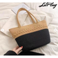 Summer Tote Big Straw  Rattan Shoulder Bag Purse