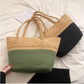Summer Tote Big Straw  Rattan Shoulder Bag Purse