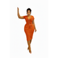 Plus Size Fitted High Tea Pencil Dress