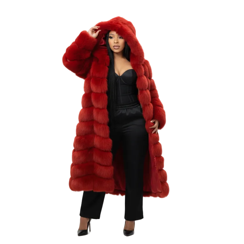 Thick Warm Fur Long Sleeve Winter Jacket Coat