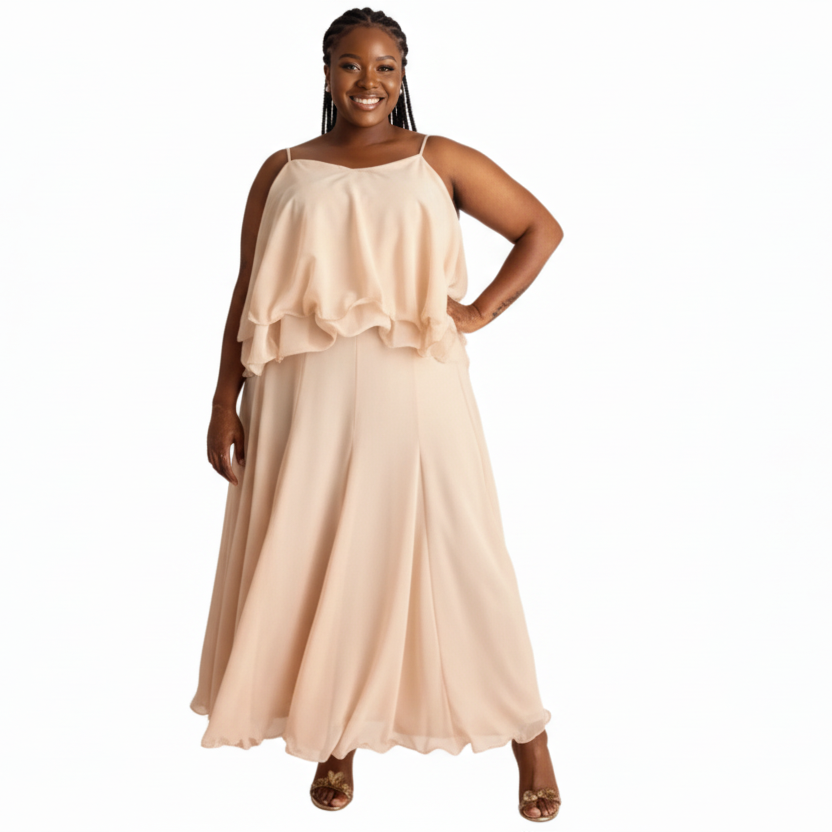 Layered Cami Maxi 2Pcs Set