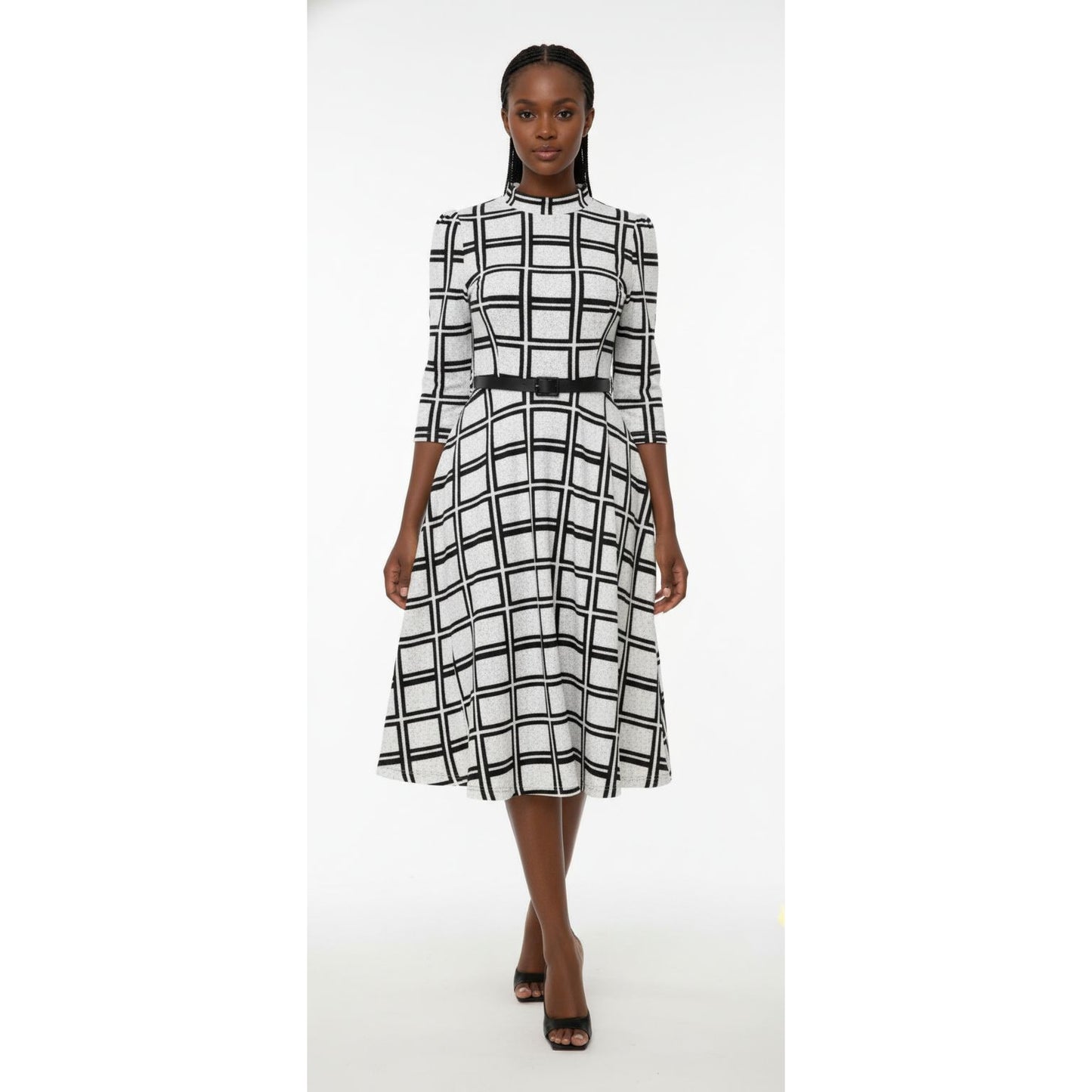 Round Neck Long sleeve Mini Dress