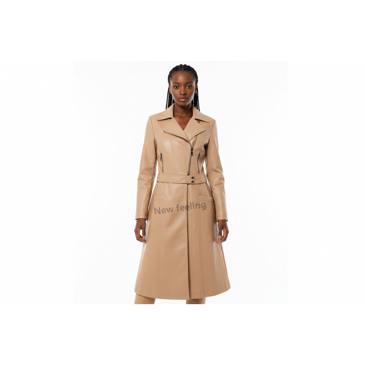 Zipper Faux Jacket Dress 