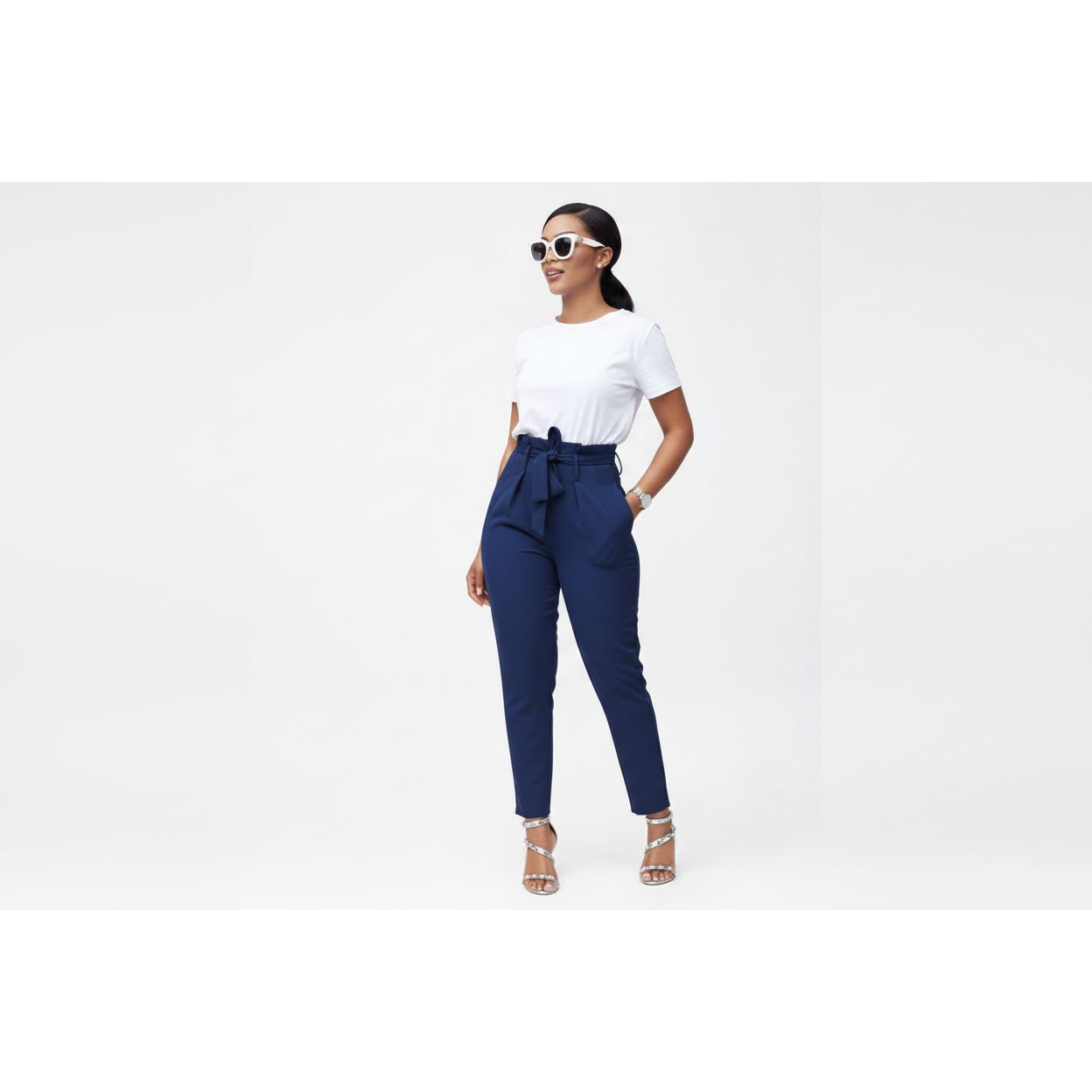Belted High Waisted Pant 