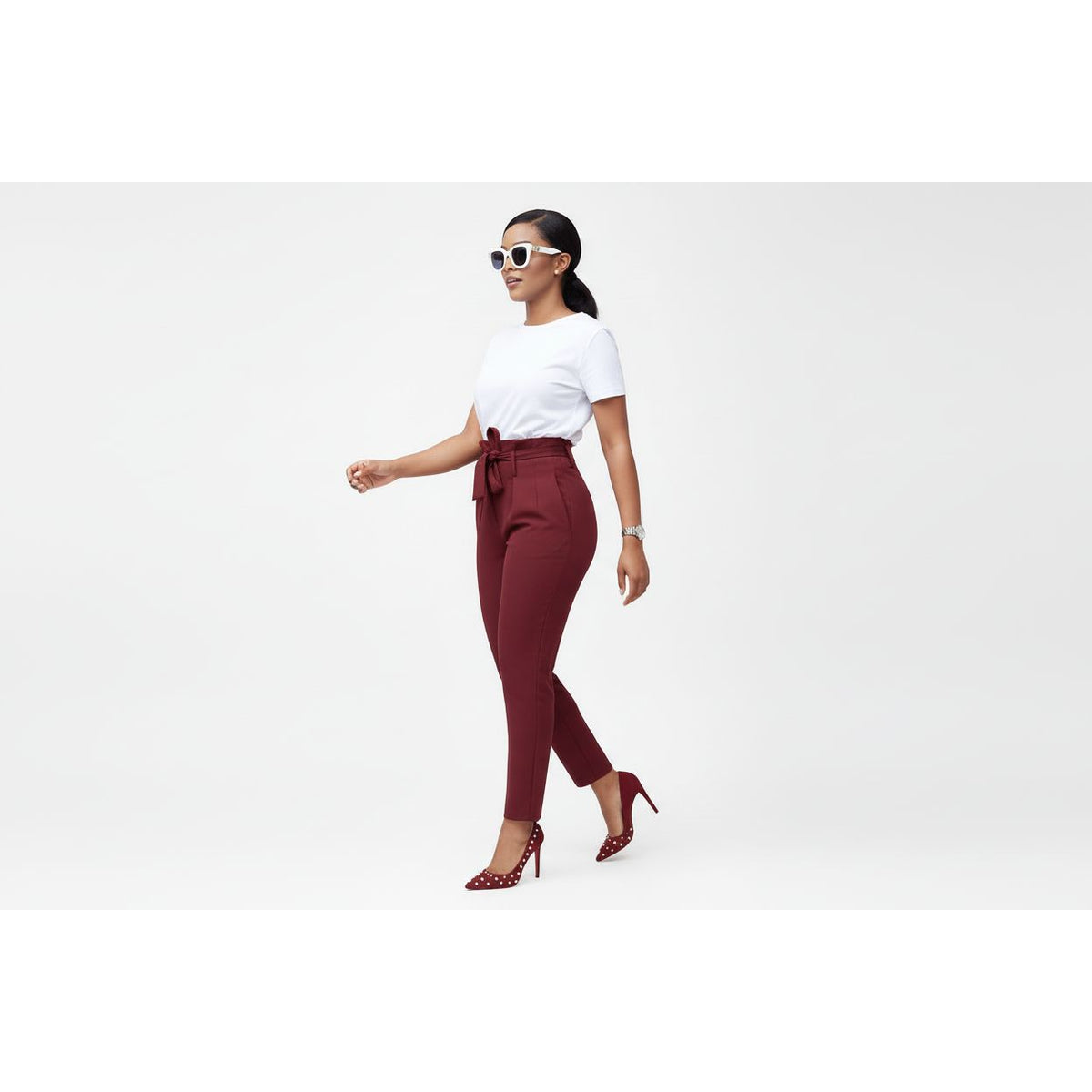 Belted High Waisted Pant 