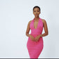 Halter Neck Backless Dress
