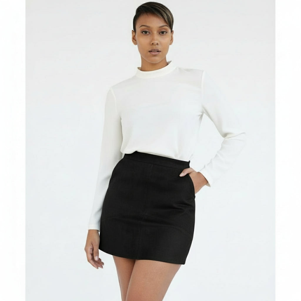 Suede Mini Skirt 