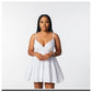 Deep V-Neck Mini Dress