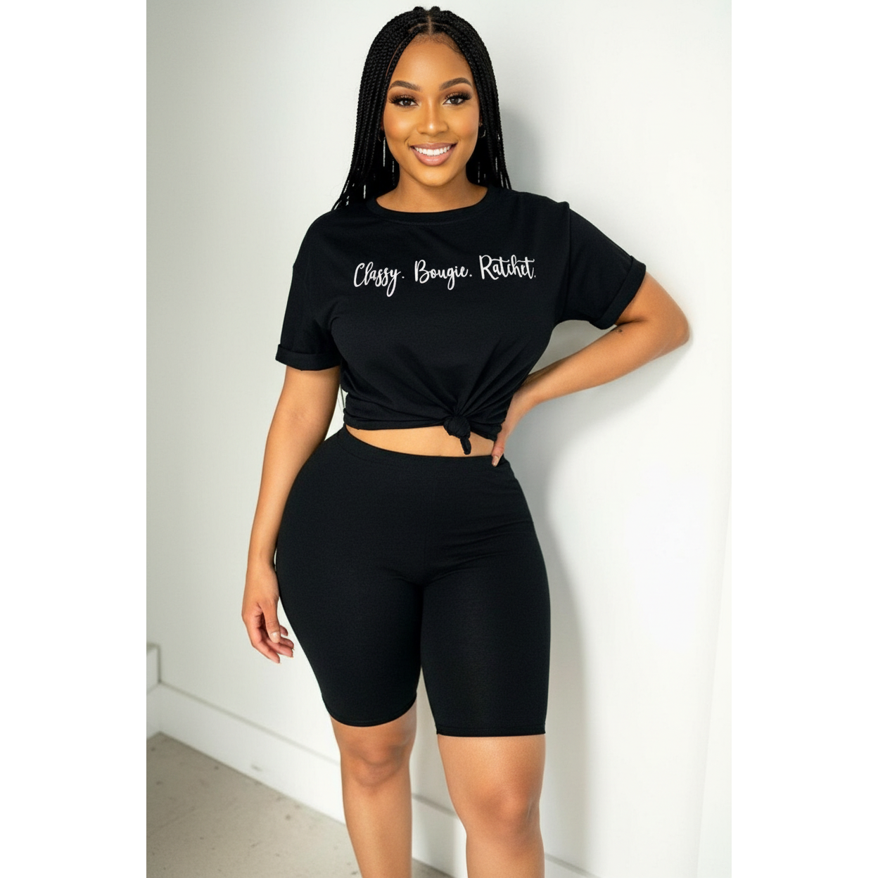 Letter Print Twin set