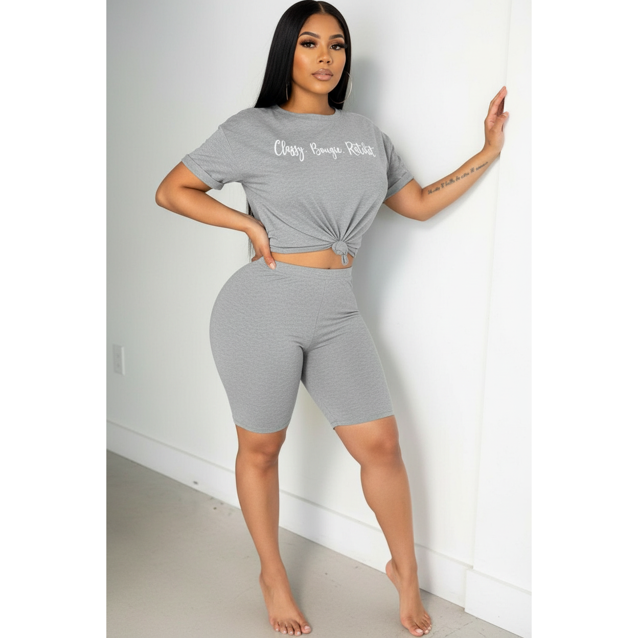 Letter Print Twin set