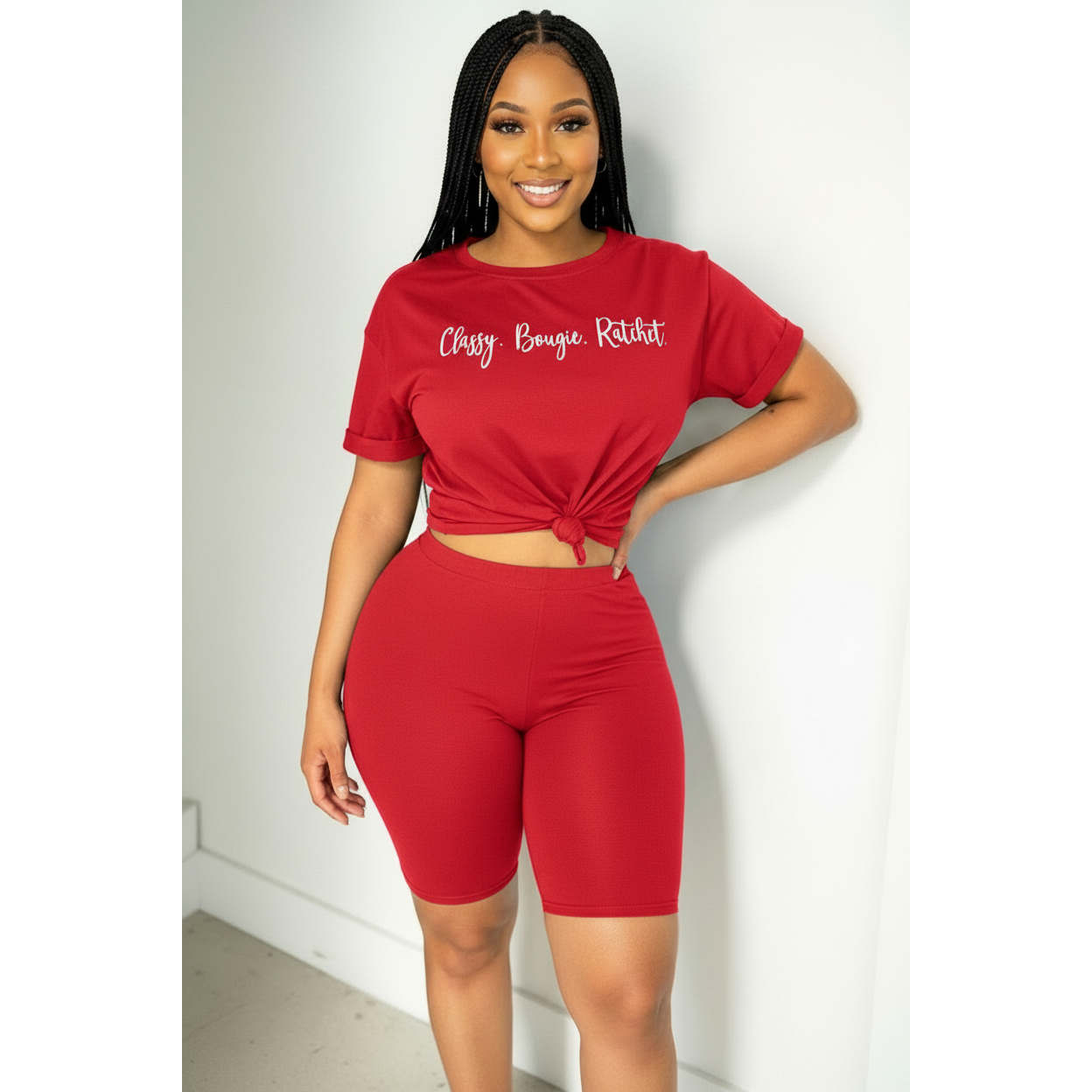 Letter Print Twin set