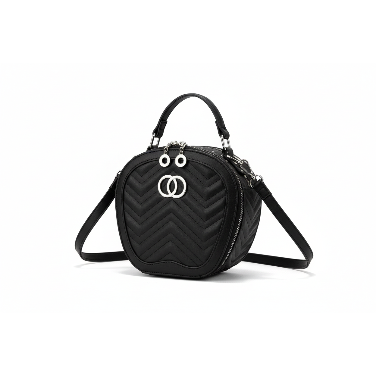 Mini PU Leather Round Bags