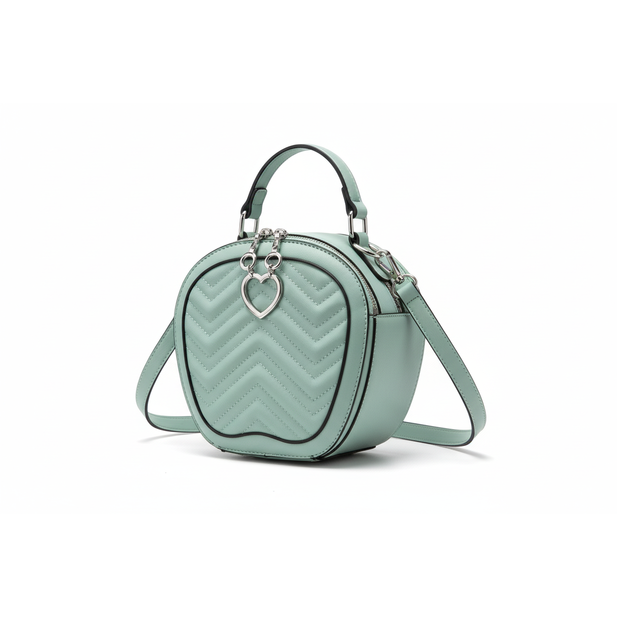 Mini PU Leather Round Bags