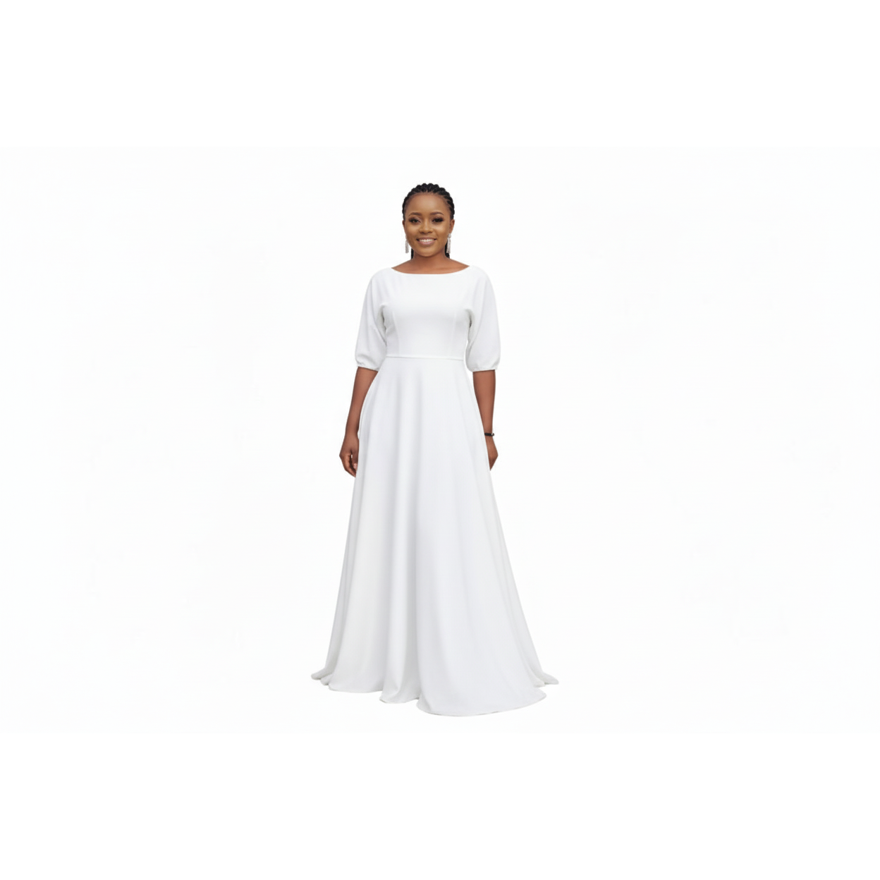 One Hand Off Shoulder Maxi Dress 