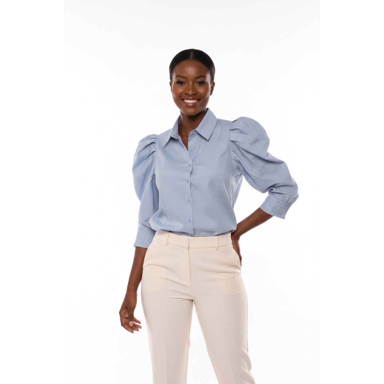Lantern Sleeve Blouse
