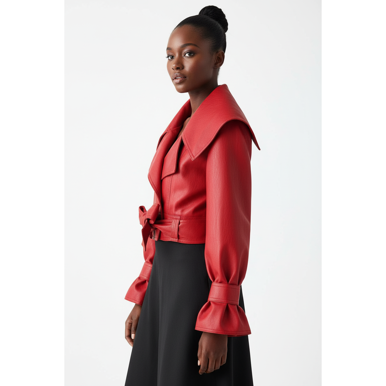 Faux Lather Crop Jacket – YELLOW SUB TRADING