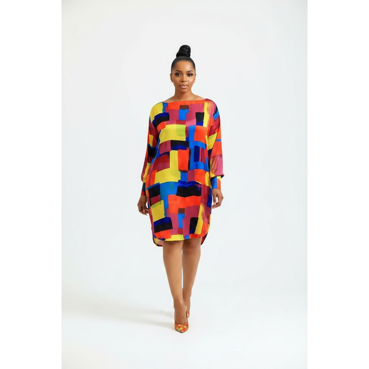 Geometric Print Dress